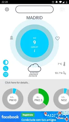 Air Quality android App screenshot 1